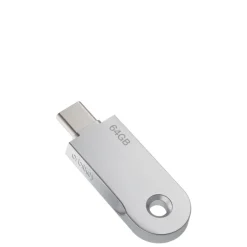 Sleutelhouders|Sleutelhouders>Orbitkey 2.0 USB-C 64 GB silver