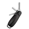 Sleutelhouders|Sleutelhouders>Orbitkey Crazy Horse Leather Key Organiser obsidian black/red