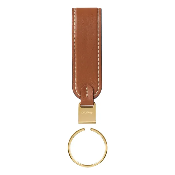 Sleutelhouders|Sleutelhouders>Orbitkey Loop Keychain Leather caramel