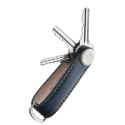 Sleutelhouders|Sleutelhouders>Orbitkey Premium Leather 2.0 Keyholder navy / tan