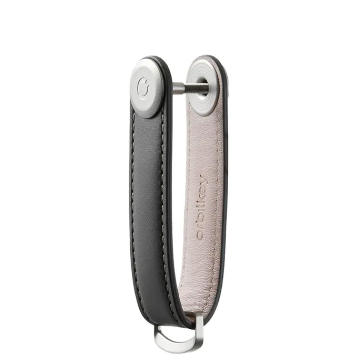 Sleutelhouders|Sleutelhouders>Orbitkey Premium Leather 2.0 Keyholder charcoal / grey