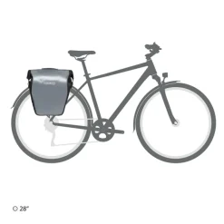 Heren Reistassen|Fietstassen>Ortlieb Back-Roller Core QL2.1 20 L alu-grey