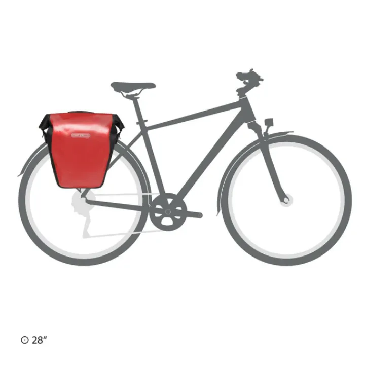 Kleine Reistassen|Heren Reistassen>Ortlieb Back-Roller Core QL2.1 20L red-black
