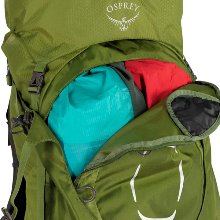 Grote Rugzakken|Trekking Rugzakken>Osprey Aether 55 Backpack L/XL mustard green