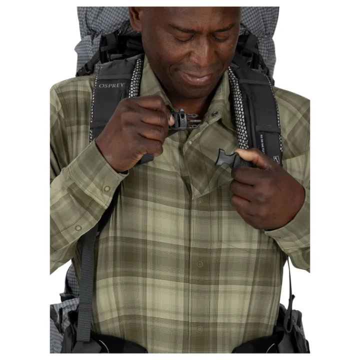 Grote Rugzakken|Trekking Rugzakken>Osprey Aether Pro 75 S/M silver lining