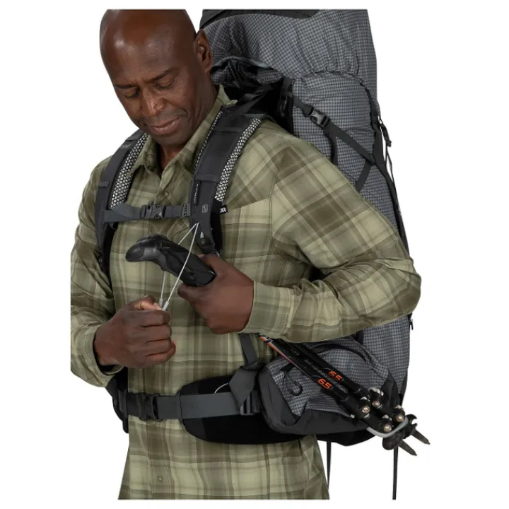 Grote Rugzakken|Trekking Rugzakken>Osprey Aether Pro 75 S/M silver lining