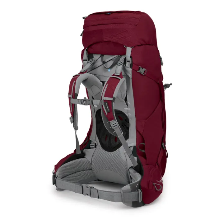Grote Rugzakken|Trekking Rugzakken>Osprey Ariel 65 Womens Backpack M/L claret red