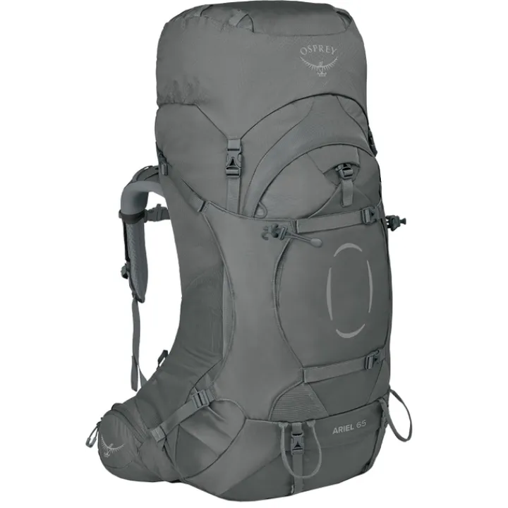 Trekking Rugzakken|Grote Rugzakken>Osprey Ariel 65 Womens Backpack XS/S medium gray