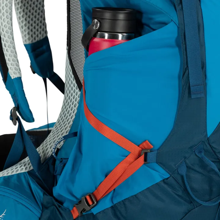 Grote Rugzakken|Trekking Rugzakken>Osprey Atmos AG LT 65 L/XL night shift/scoria blue