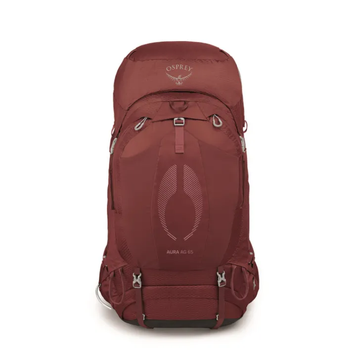 Grote Rugzakken|Trekking Rugzakken>Osprey Aura AG 65 WM/L berry sorbet red