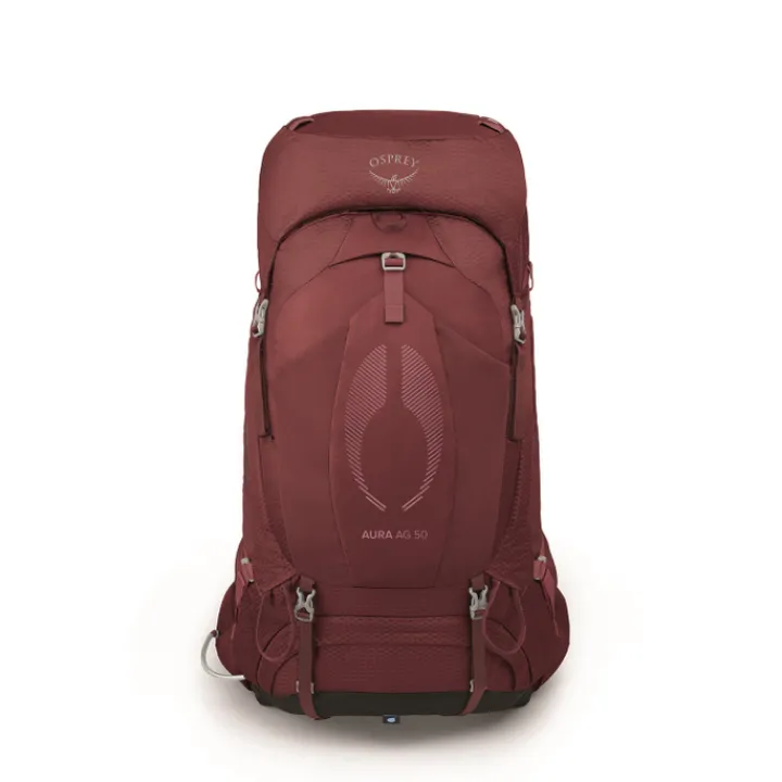 Grote Rugzakken|Trekking Rugzakken>Osprey Aura AG 50 WM/L berry sorbet red