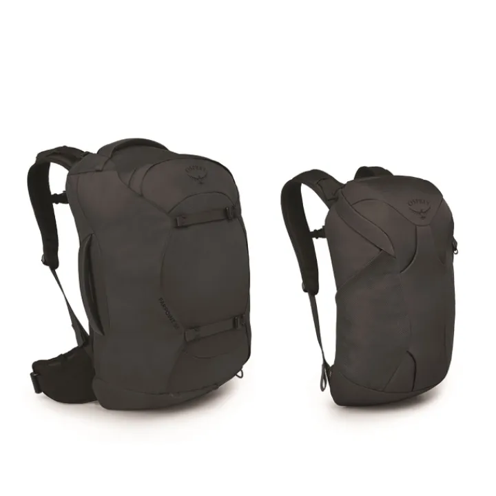 Grote Rugzakken|Wandelrugzakken>Osprey Farpoint 55 Backpack tunnel vision grey