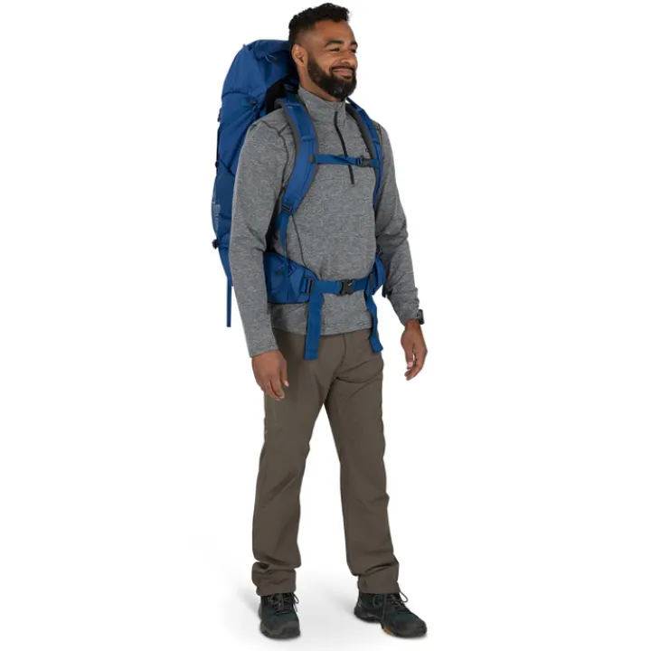 Grote Rugzakken|Trekking Rugzakken>Osprey Rook 50 astology blue-blue flame