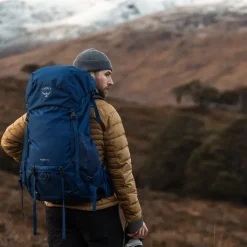 Grote Rugzakken|Trekking Rugzakken>Osprey Rook 50 histosol brown/rhino grey