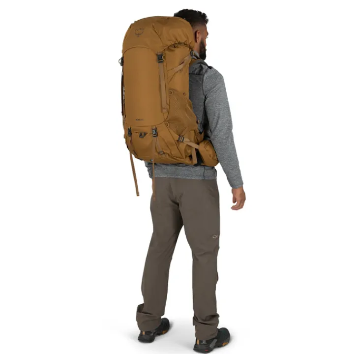 Grote Rugzakken|Trekking Rugzakken>Osprey Rook 50 histosol brown/rhino grey