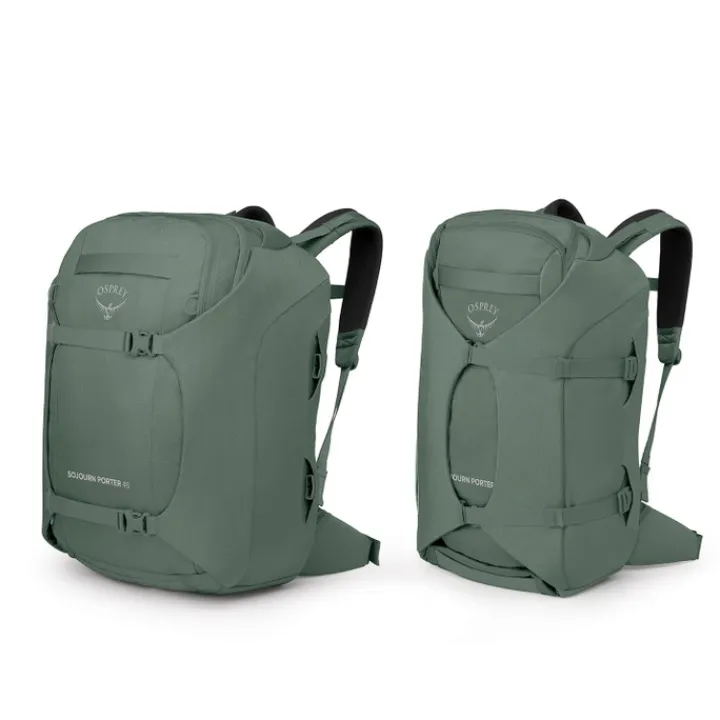 Grote Rugzakken|Heren Rugzakken>Osprey Sojourn Porter Travel Pack 46L koseret green