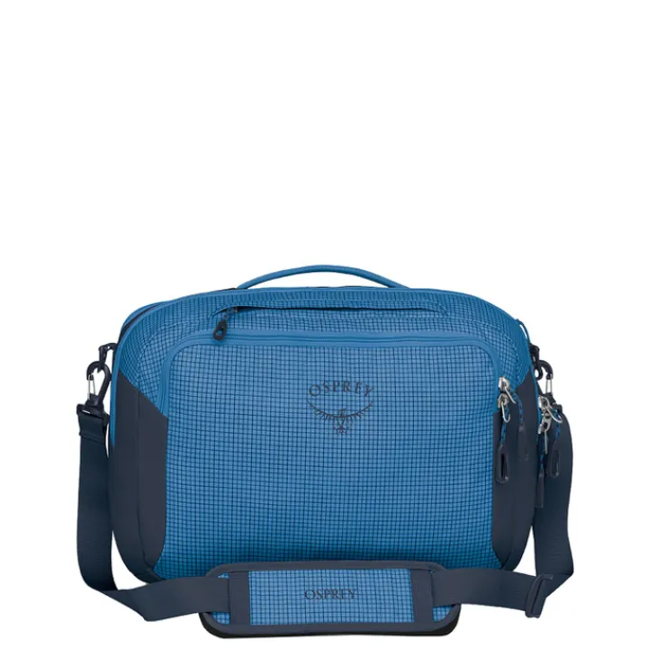 Kleine Reistassen|Handbagage Reistassen>Osprey Transporter Carryon Boarding Bag blue flame-scoria blue