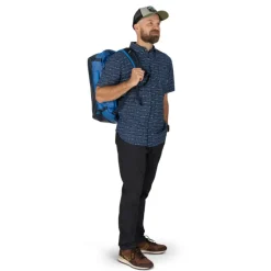 Heren Reistassen|Dames Reistassen>Osprey Transporter Squffel 70 blue flame-scoria blue