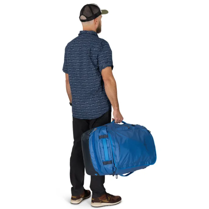 Heren Reistassen|Dames Reistassen>Osprey Transporter Squffel 70 blue flame-scoria blue