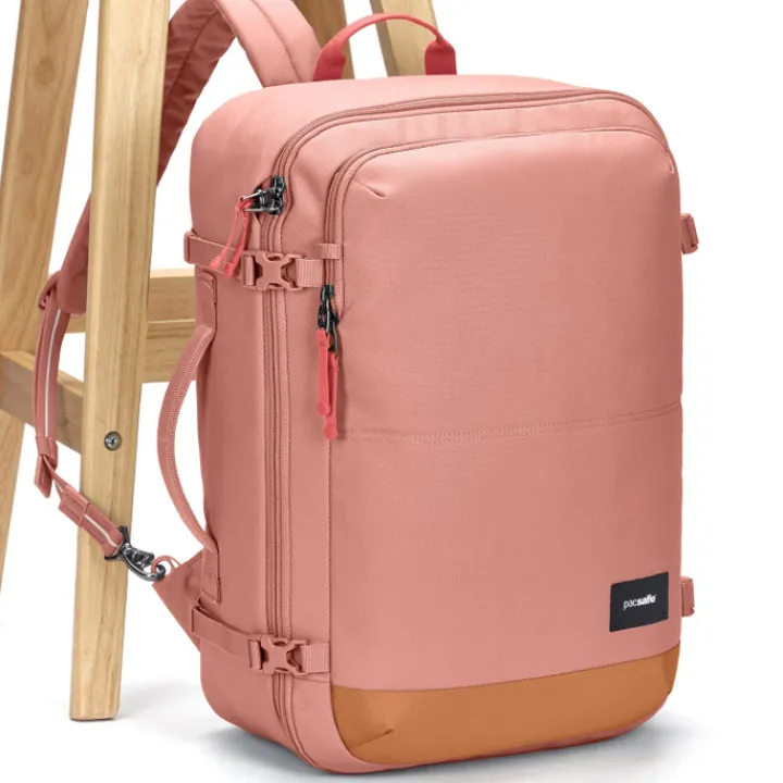Daypack|Anti Diefstal Rugzakken>Pacsafe Go Carry-On Backpack 34L Anti-Theft rose