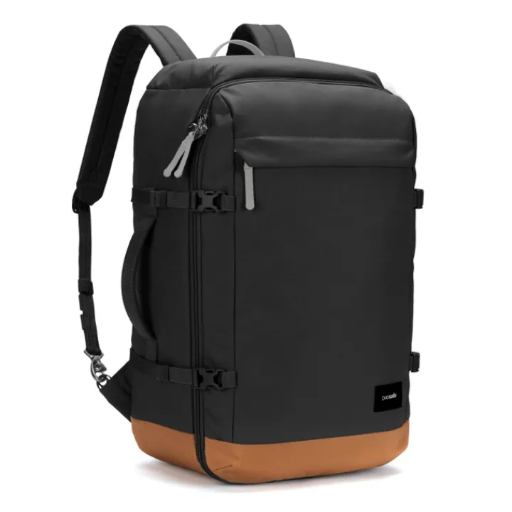 Grote Rugzakken|Daypack>Pacsafe Go Carry-On Backpack 44L Anti-Theft jet black
