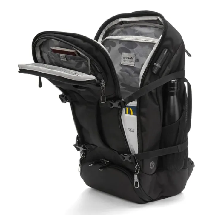 Wandelrugzakken|Laptop Rugzakken>Pacsafe Venturesafe EXP35 Travel Backpack black