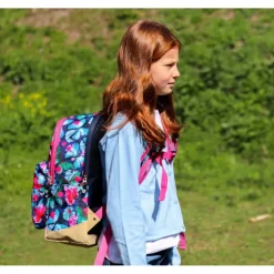 Peuter Rugzakken|Meisjesrugzakken>Pick & Pack Beautiful Butterfly Backpack L navy