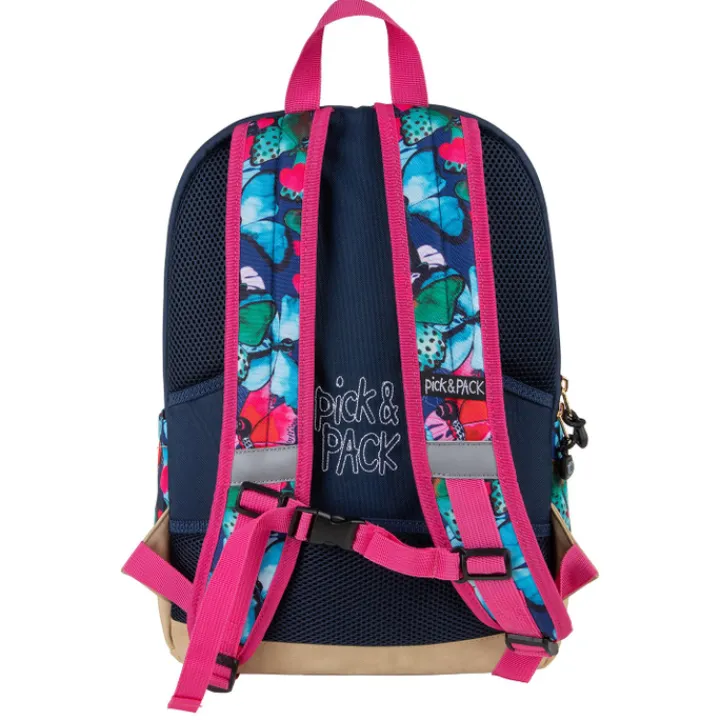 Peuter Rugzakken|Meisjesrugzakken>Pick & Pack Beautiful Butterfly Backpack L navy