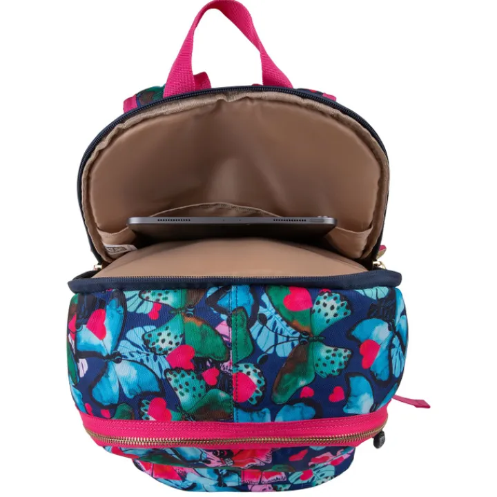 Peuter Rugzakken|Meisjesrugzakken>Pick & Pack Beautiful Butterfly Backpack L navy