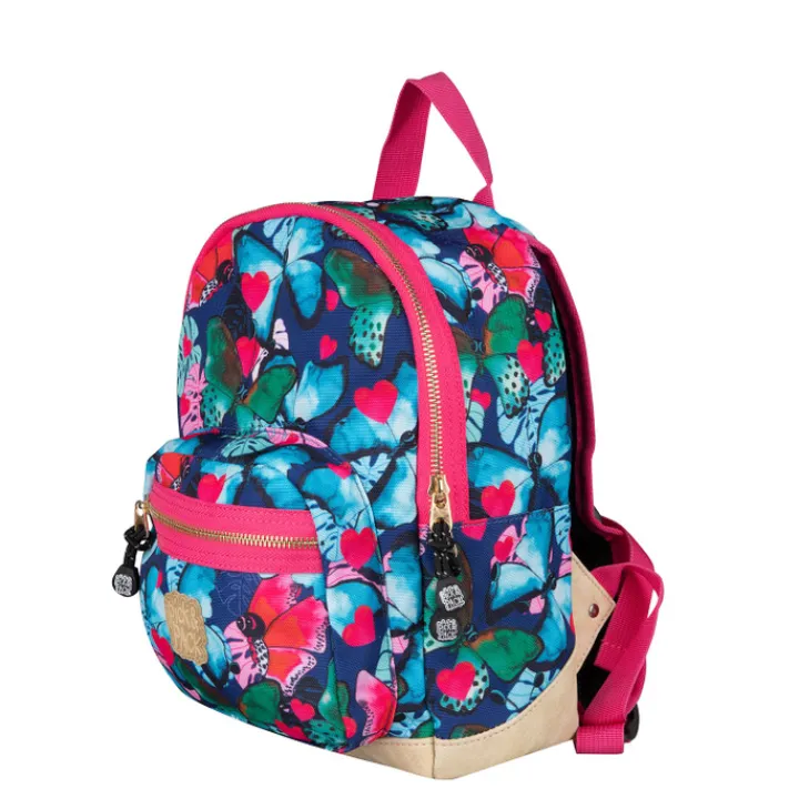 Peuter Rugzakken|Meisjesrugzakken>Pick & Pack Beautiful Butterfly Backpack S navy