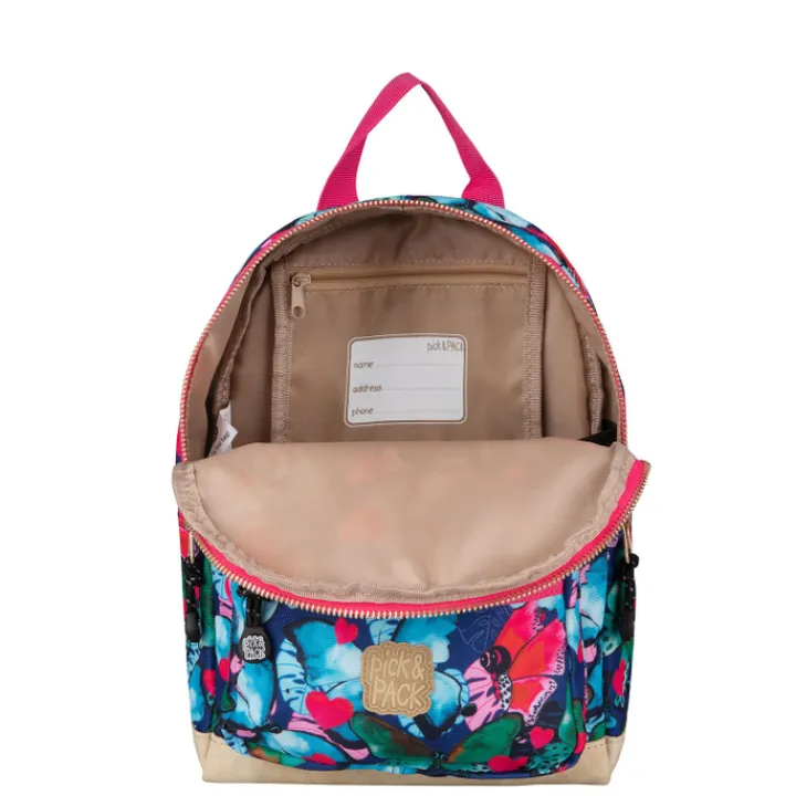 Peuter Rugzakken|Meisjesrugzakken>Pick & Pack Beautiful Butterfly Backpack S navy