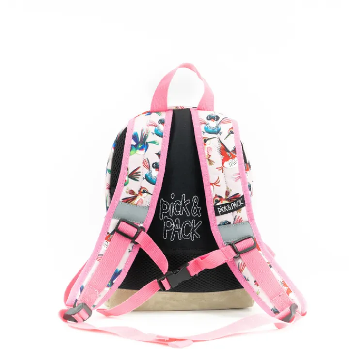 Peuter Rugzakken|Meisjesrugzakken>Pick & Pack Birds Backpack S soft pink