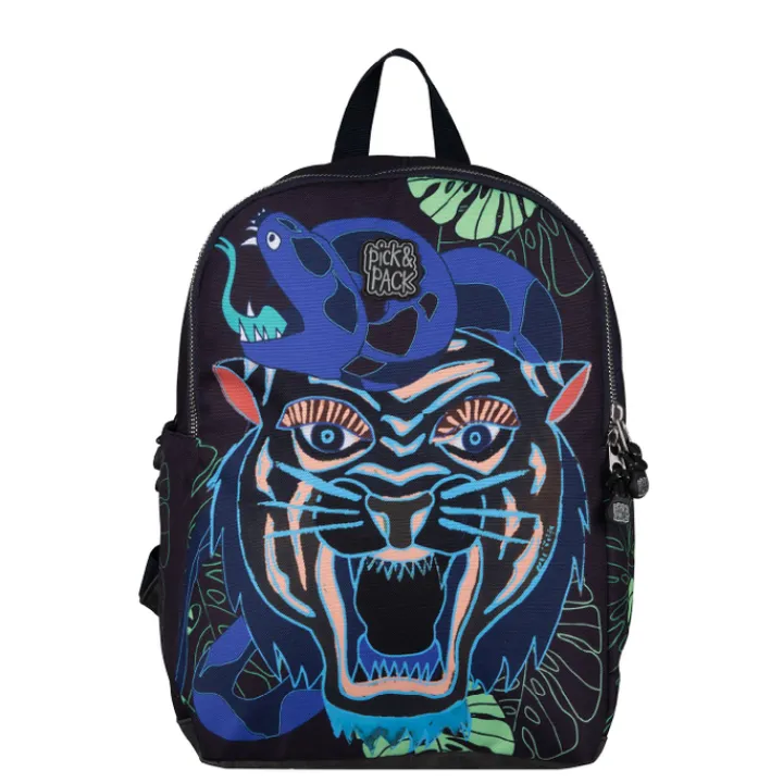 Peuter Rugzakken|Kinderrugzakken>Pick & Pack Dangerous Cat AOP Backpack M carbon