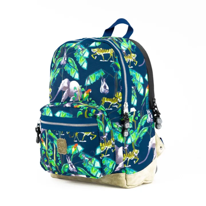 Peuter Rugzakken|Kinderrugzakken>Pick & Pack Happy Jungle Backpack M navy