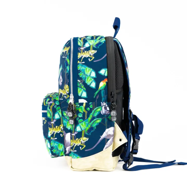 Peuter Rugzakken|Kinderrugzakken>Pick & Pack Happy Jungle Backpack M navy