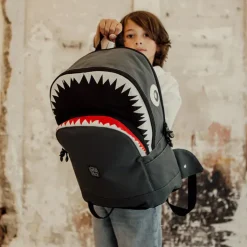 Peuter Rugzakken|Kinderrugzakken>Pick & Pack Shark Shape Backpack L anthracite