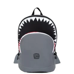 Peuter Rugzakken|Kinderrugzakken>Pick & Pack Shark Shape Backpack M visible grey