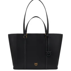 Schoudertassen|Handtassen>Pinko Carrie Shopper Big Pelle Botta black