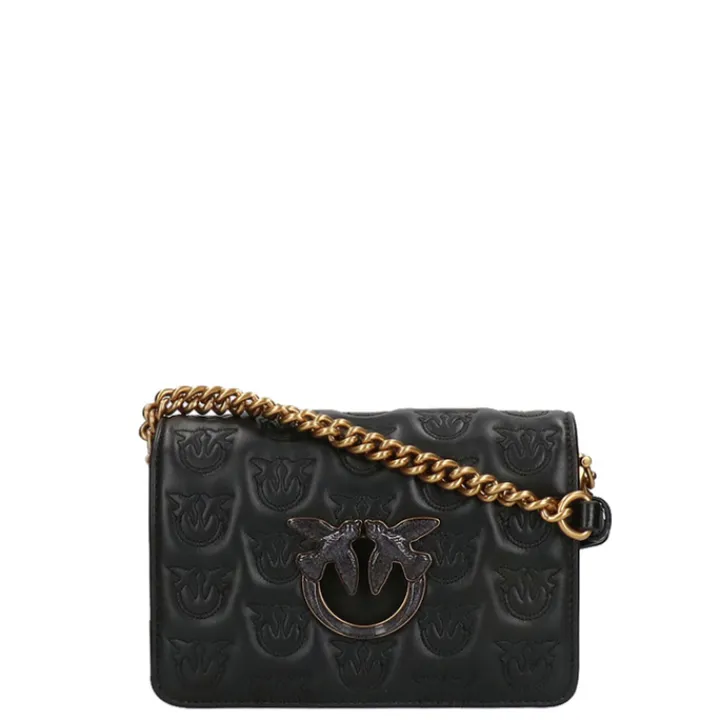 Schoudertassen|Crossbody>Pinko Love Click Mini Chevron black