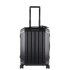 Ryanair Trolleys|Handbagage Trolleys>Piquadro Alu Slim 4 Wheel Cabin Trolley black