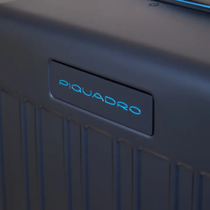 Ryanair Trolleys|Handbagage Trolleys>Piquadro ALU-B2 Cabin Trolley 55 blue