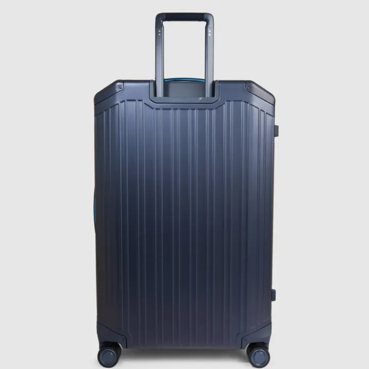 Harde Koffers|Reiskoffers>Piquadro ALU-B2 Large Trolley 79 blue
