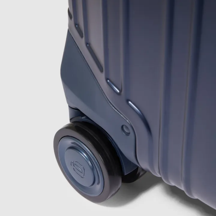 Harde Koffers|Reiskoffers>Piquadro ALU-B2 Medium Trolley 69 blue