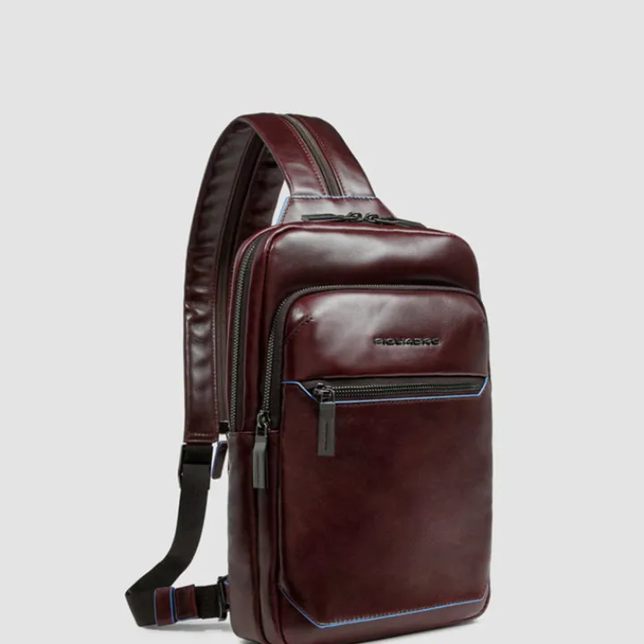 Sling Bags|Herentassen>Piquadro B2 Mono Slingbag brown
