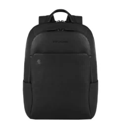 Kleine Rugzakken|Heren Rugzakken>Piquadro Black Square Computer Backpack with iPad Compartment black II