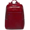 13 Inch Laptoptassen|Laptop Rugzakken>Piquadro Blue Square Backpack red