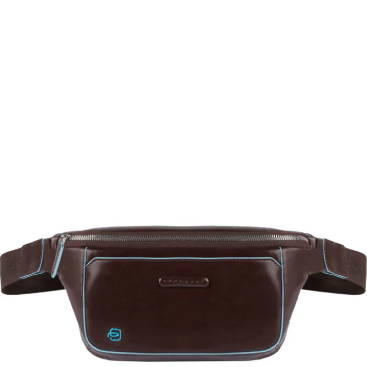 Heuptassen|Crossbody>Piquadro Blue Square Bum Bag mahogany