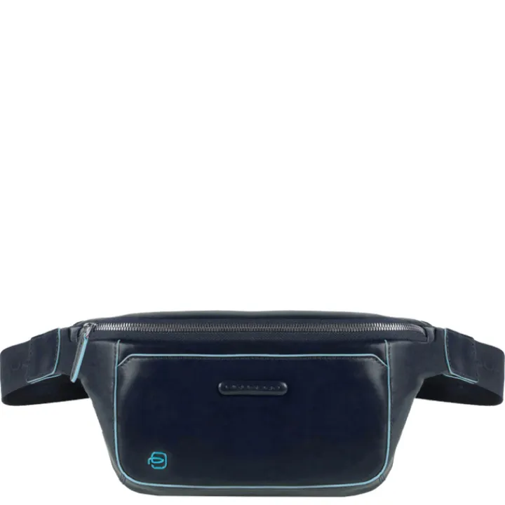 Heuptassen|Crossbody>Piquadro Blue Square Bum Bag night blue