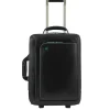 Handbagage Trolleys|Handbagage Koffers>Piquadro Blue Square Cabin Trolley black