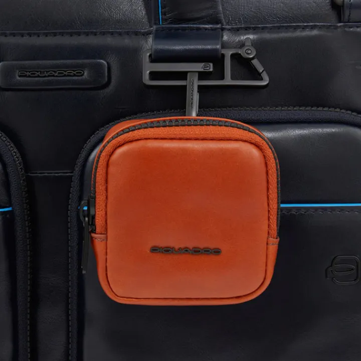 Herentassen|14 Inch Laptoptassen>Piquadro Blue Square Computer Portfolio Briefcase 14'' black